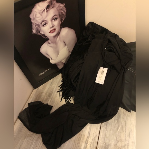 Weworewhat Mesh strappy maxi dress size S - Picture 4 of 5